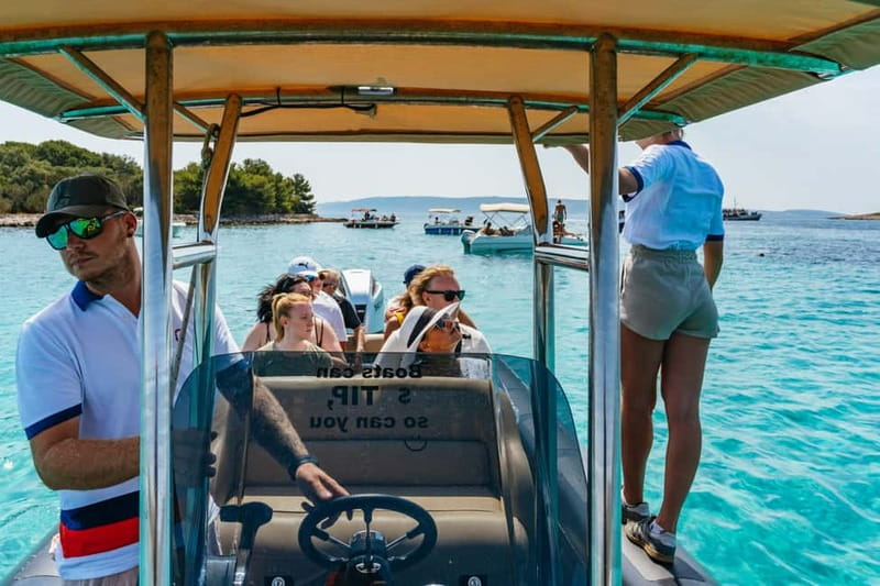 Split: Blue Lagoon & 3 Islands Small Group Speedboat Tour - Maslinica on Šolta offers the calmest stop