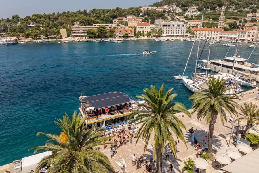 Split: Hvar, Brač, and Pakleni Cruise with Lunch and Drinks - The first sail and the morning snack