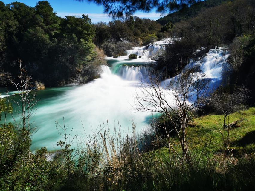 Split: Krka National Park Day Trip with Boat Ride & Swimming - What the park is like in high season