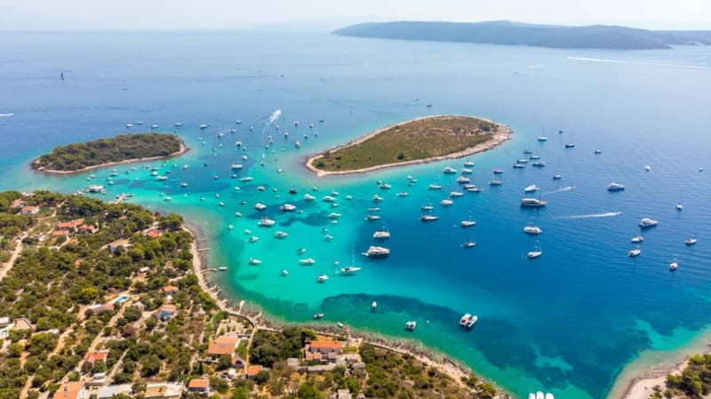 Split/Trogir: Trogir, Blue Lagoon, and Solta Speedboat Trip - Trogir: one hour in a UNESCO-listed old town