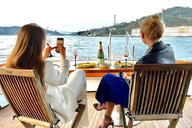 Sunset or Daytime Istanbul Guided Luxury Yacht Cruise with Snacks - Crossing beneath Istanbul’s two great bridges