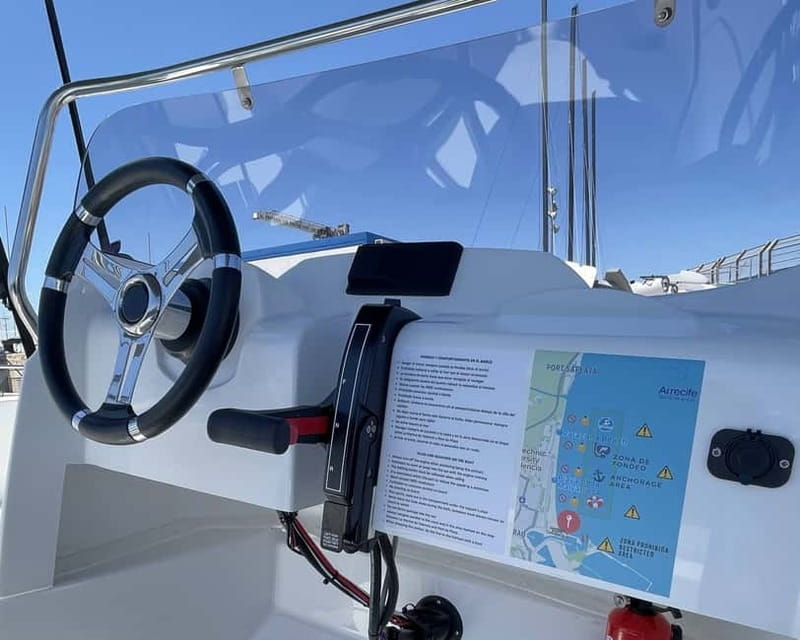 Valencia: Boat Rental Without License - Cruising toward Port Saplaya