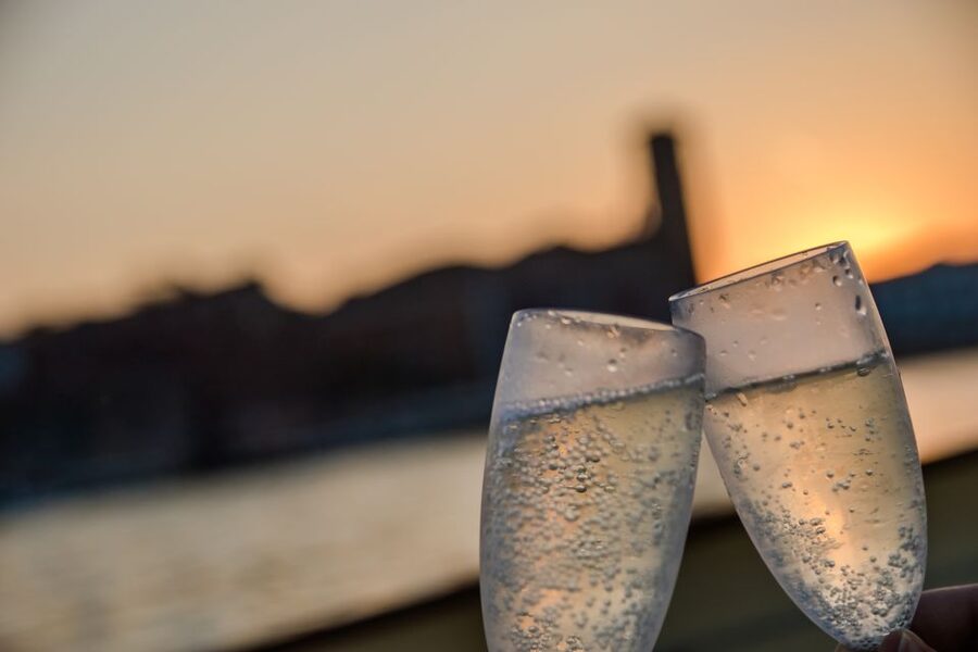 Venice: Sunset Cruise by Typical Venetian Boat - St. Elena and the Arsenale on the return