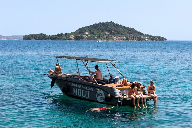 Zadar: 3 Islands Luxury Boat Tour with Aperol Spritz & Snorkeling - Ugljan, Skoljic, and the choice to swim or eat