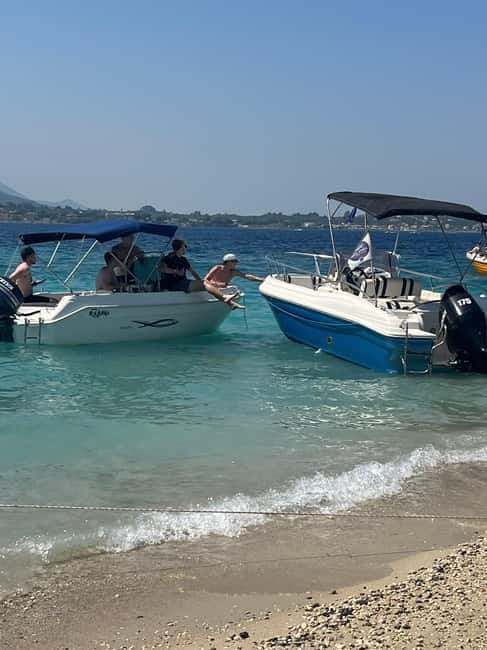 Zakynthos: Turtles, Marathonisi & Keri Caves Speedboat Tour - Swimming at the private beach and cave stops